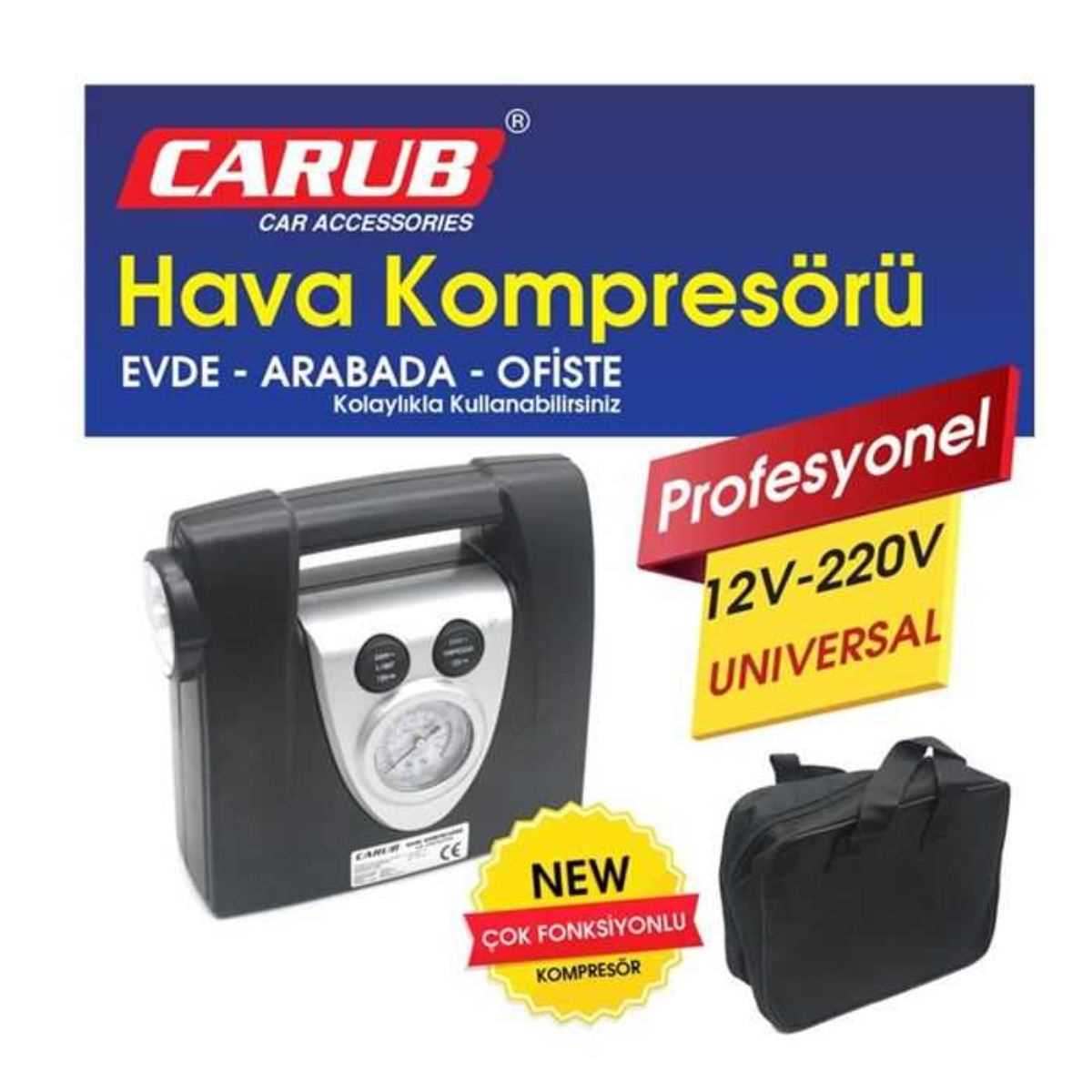 HAVA KOMPRESÖRÜ 12-220 VOLT ÇANTALI 1